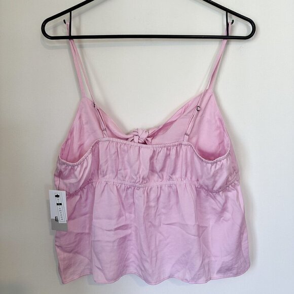 NWT BP by Nordstrom Pink Bow Detail Tank Top - Size: Medium - Picture 5 of 7